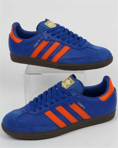 adidas oranje blauw|Adidas sport sneakers.